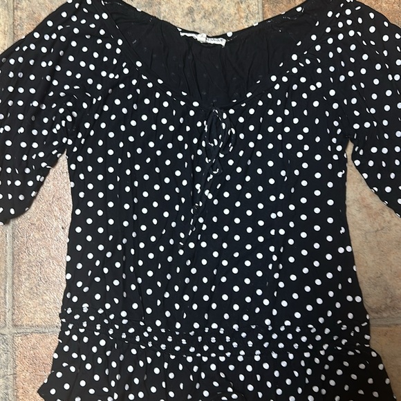Almost Famous Polka Dot Top - Picture 7 of 8